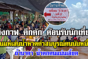 บึงกาฬคึกคัก รับหยุดยาว นทท.แห่เล่นน้ำหาดคำสมบูรณ์ กว่าหมื่นคน