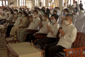 พุทธศาสนิกชนจังหวัดบึงกาฬร่วมกันตักบาตรพระสงฆ์ เจริญจิตตภาวนา กิจกรรมสัปดาห์ส่งเสริมการเผยแผ่พระพุทธศาสนา เนื่องในวันมาฆบูชา