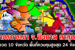เข้มมาตรการเข้า จ.บึงกาฬ ล่าสุด เดินทางจากพื้นที่ควบคุมสูงสุดและเข้มงวด 10 จังหวัด