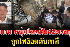 บึงกาฬหนุ่มใหญ่วัย42 ดวงกุดถูกไฟฟ้าช็อตจากเครื่องหินเจียเสียชีวิต