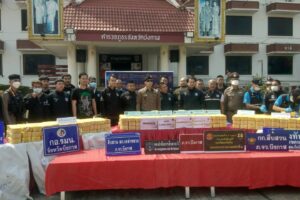 บึงกาฬ จับกุมขบวนการลักลอบขนยาเสพติดข้ามชาติ 3 ล้านเม็ดมูลค่ากว่า 150 ล้าน