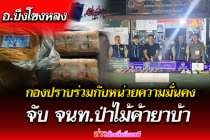 บึงกาฬ กองปราบร่วมกับหน่วยความมั่นคงรวบ จนท.ป่าไม้ค้ายาบ้า